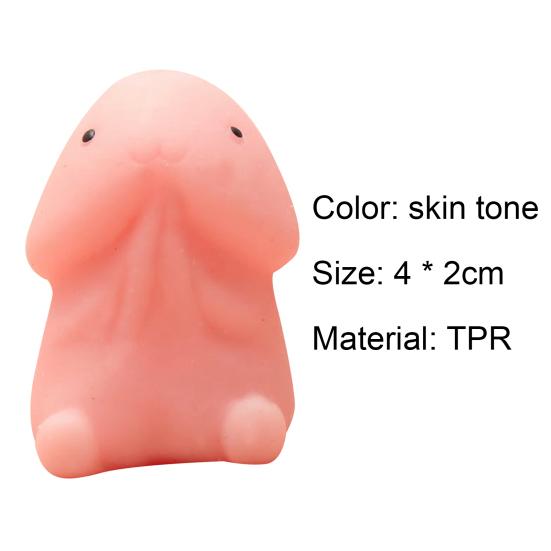 Fun Toy Stress Relief Faux Glans Shape TPR Squeeze Cute Healing Toy