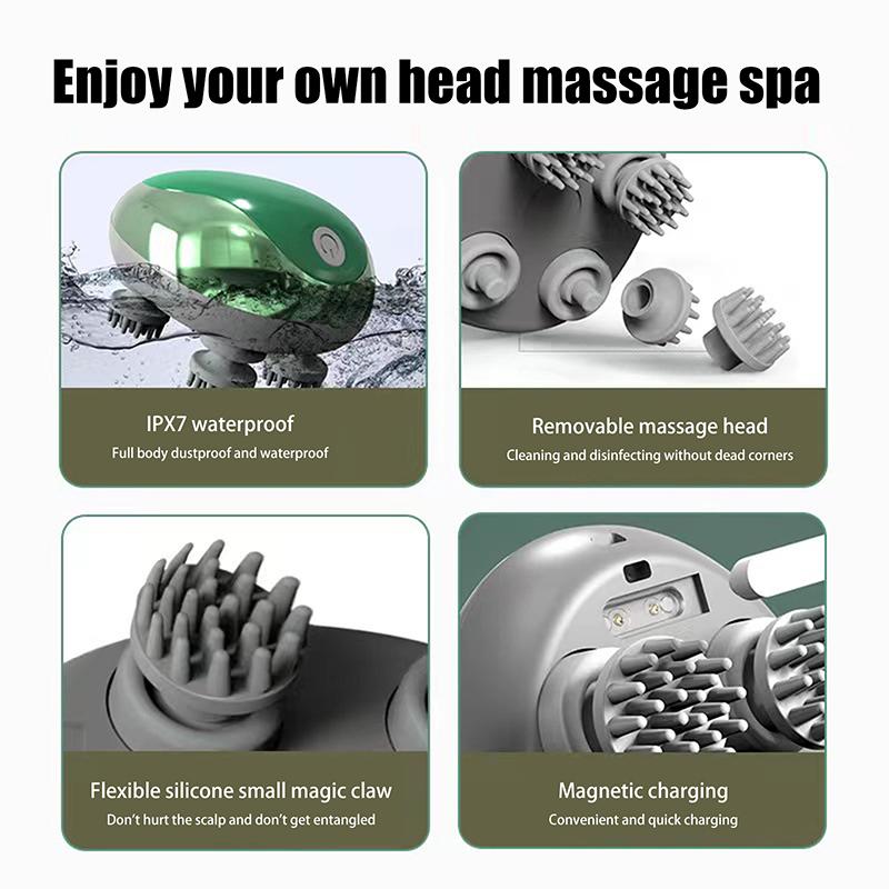 Электрический массажер для головы Многофункциональный массажер для кошек и собак Массажер для кожи головы с аккумулятором Расслабляющий массажер для тела домашних животных