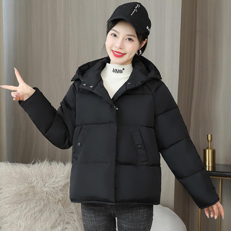 2025 Winter Cotton-padded Clothes Women's Short Loose Bread Clothes Hooded Warm Winter Cotton-padded Clothes Women's Jackets Cotton-padded