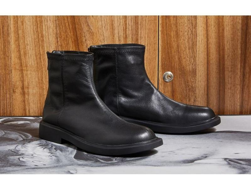 Men's Genuine Leather Martin Mid-Cut Casual Boots with Velvet Lining - Trendy All-Match Design for Spring and Autumn