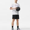 Li-Ning Wade Series Letter Print Drawstring Antibacterial Loose Casual Shorts Men Bottoms Black AKST319-1