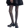 Eukkis Fishnet Stockings Sheer Sexy Knit Lolita Star Flower Black Women's - All-Lace Tights, Tights, Pattern,