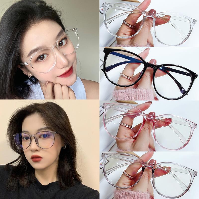 Fashion Finished Myopia Glasses Women Men Oversized Transparent Shortsighted Prescription Glasses Diopter -1.0 1.5 2.0 2.5 To -6.0