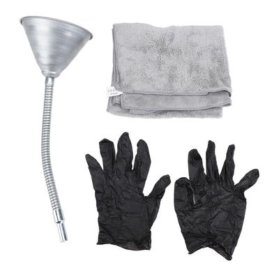 Гибкая лейка с фильтром Металлическая конструкция Гибкий шланг Лейка с широким горлом для автомобиля