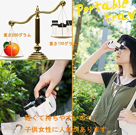 Binoculars Telescope Foldable Opera Glasses Opera Glasses 10 X 22 Bak4 Lens Wide Field Only 135g Waterproof No Fatigue Even After Long Periods of Use