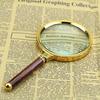 10X Handheld Magnifier Retro Zinc Alloy Frame Loupe Jeweler Magnifying Glass