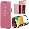 Case for Samsung Galaxy A33 5G - BOOLING - Mirror Effect - Reinforced Protection - Pink - PC+PU