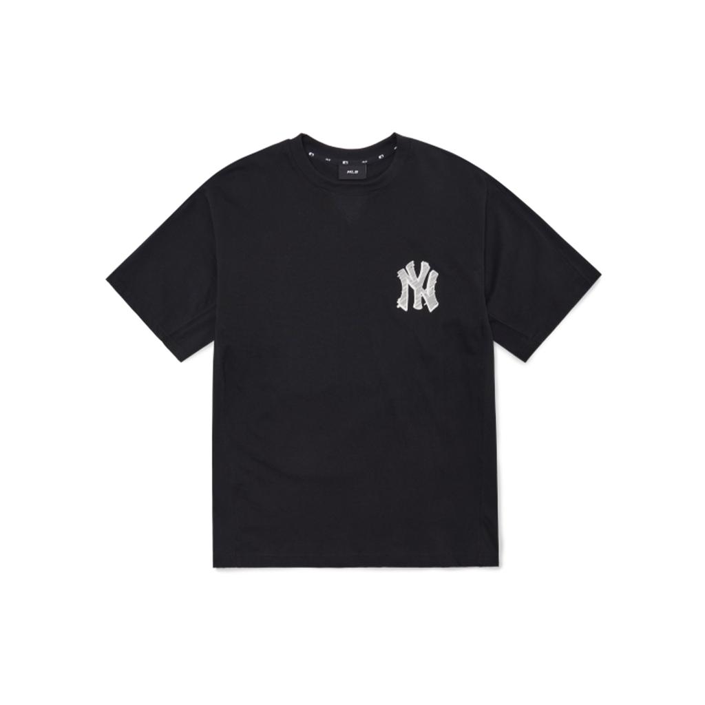New MLB Drop Shoulder Sleeve T-Shirt Unisex Black 3ATSS2023-50BKS