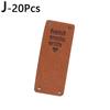 20pcs Handmade With Love For Hat Jeans Bag PU Leather Tags Colorful Sewing Accessories