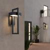 Outdoor Waterproof Wall Lamp Porch Lamp Aluminum Black Lighting Fixtures Courtyard Exterior Wall Lamp Balcony Corridor Lights