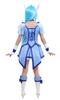 Miccostumes Anime Witch Cosplay Full Blue Hair Women's Costume, Student, Set, Top, Skirt, Accessory, Cute… (L)