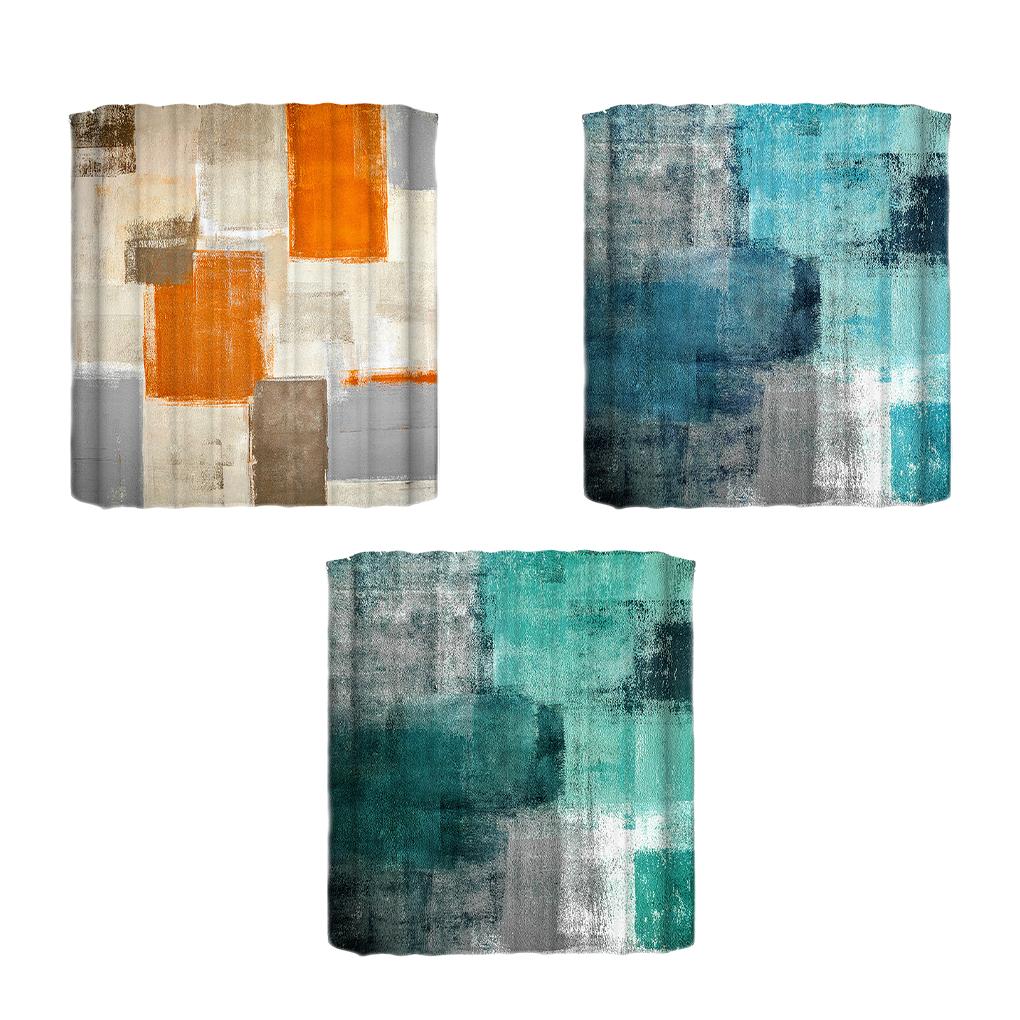 Комплект абстрактных занавесок для душа - водонепроницаемый и устойчивый к плесени декор для ванной комнаты абстрактный водонепроницаемый