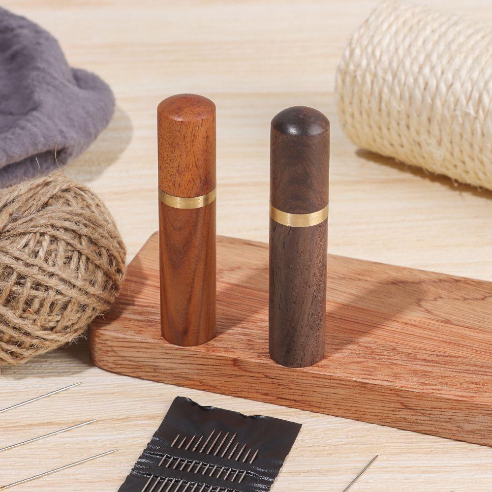 Стальные деревянные игольницы, швейные инструменты для вышивания, иглы для ручного шитья, самозаправочные иглы