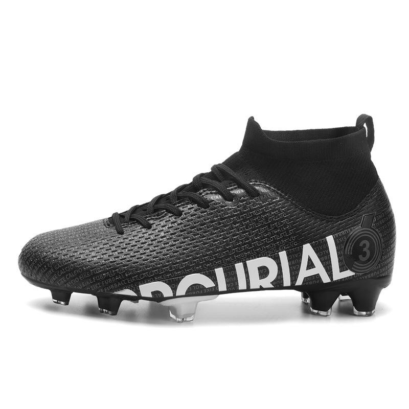 2025 new FGTF football shoes men's breathable high-top long and short nail football shoes grass training shoes