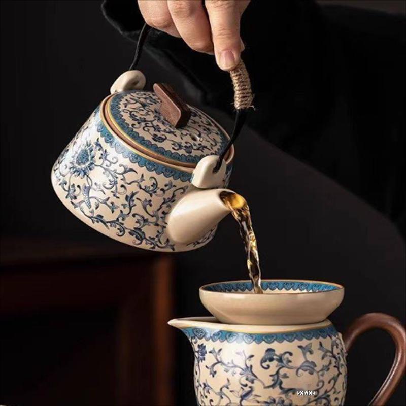 Ru Kiln Ceramic Gongfu Tea Set