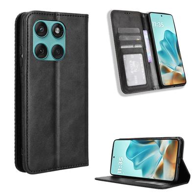 Кожаный чехол-книжка в стиле ретро для Moto Edge 60 Fusion Stylus Edge60 Pro, магнитный чехол-кошелек для Motorola Edge 60 50 40 NEO, чехол для телефона