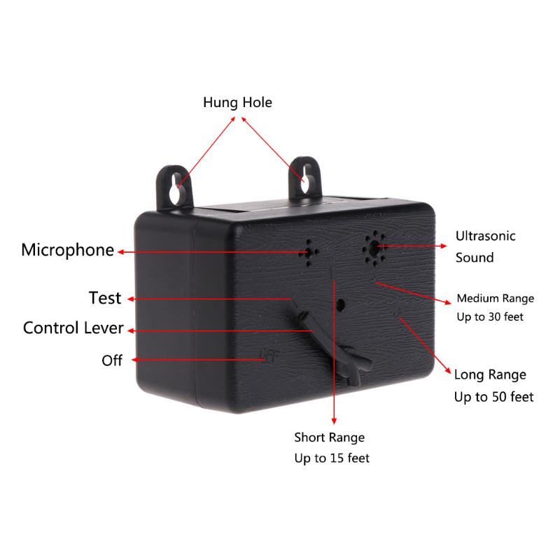 Отпугиватель собак Устройство против лая Ультразвуковое Уличное Управление Обучение Портативное