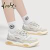2024 Casual Women Sneakers All-match Letter Design Korean Style Spring Autumn Couple Style Platform Sports Shoes Wear-resistant