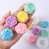 Flower Shape Silicone Candle Molds DIY 3D Aromatic Soap Candle Craft Resin Mould Festival Ornaments Romantic Gifts Making Tools