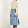 Bcbg Denim Pleated Skirt B5m3s202