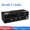 8K 60Hz HDMI Audio Extractor with 7.1 Channel 7.1CH Audio 4K 120Hz Video Converter Support Dolby Atmos Spdif Coaxial 3.5mm HDR10