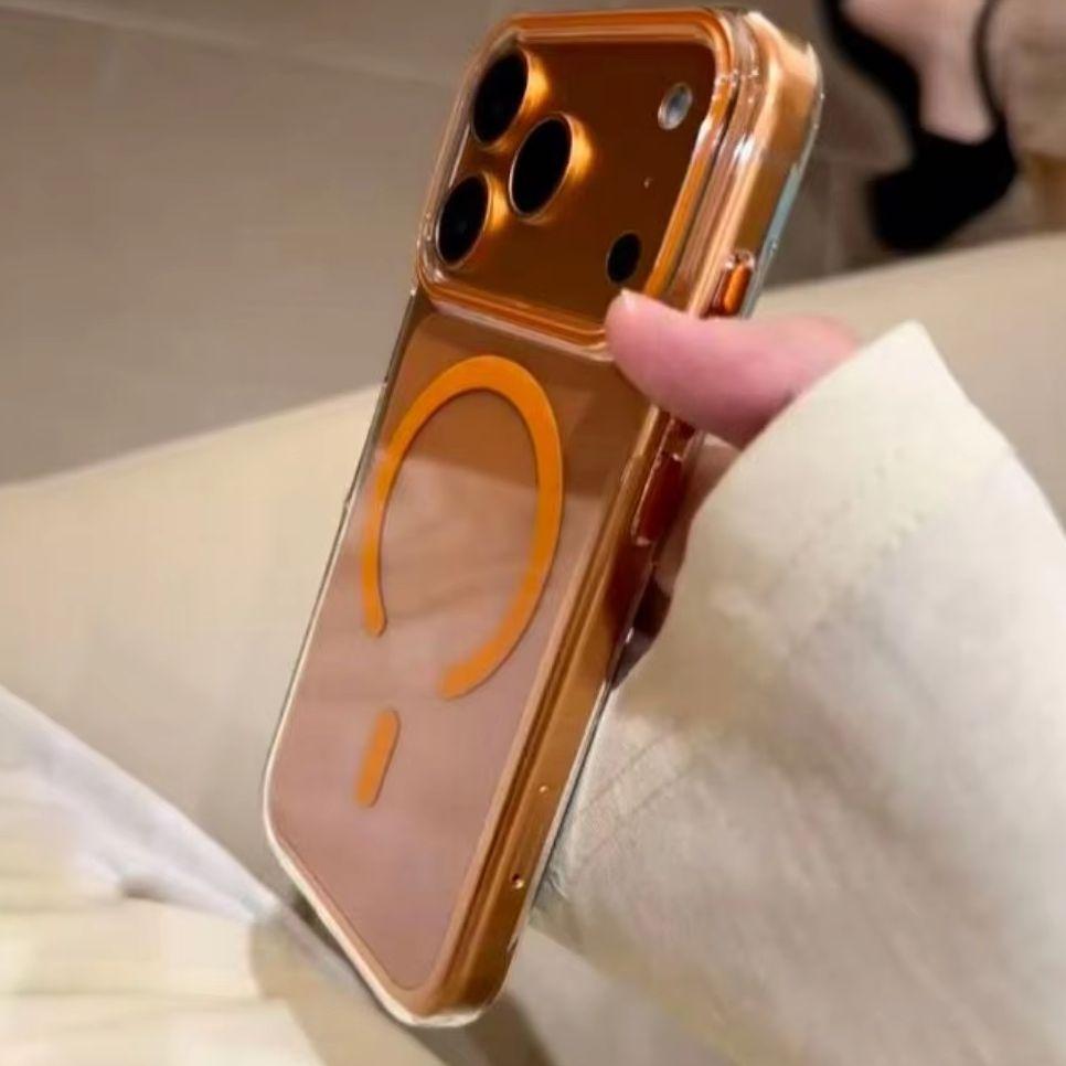 HD Кристально Чистый Прозрачный Чехол для Magsafe для iPhone 17 16 15 Pro Max 17Air Магнитная Беспроводная Зарядка Тонкий Жесткий PC Чехол