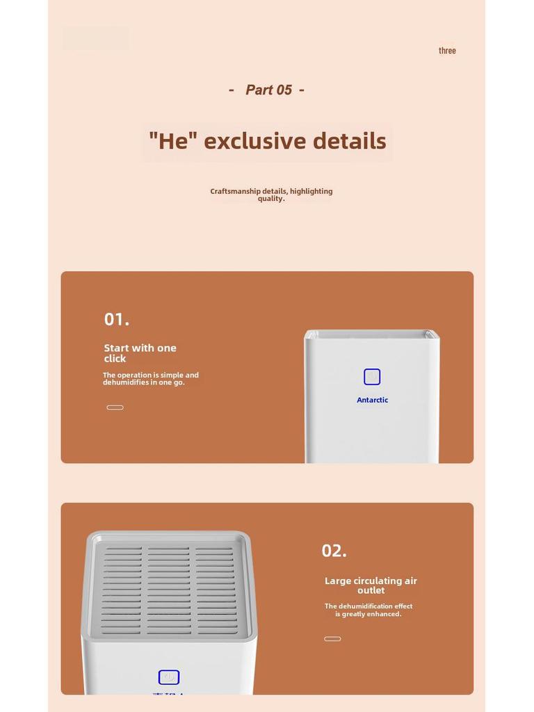 Бесшумный, энергоэффективный осушитель воздуха для небольших спален