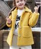 Girls Lamb Wool Coat Girls Casual Lapel Multi-color Fashionable Girls Models Warm Wool Coat