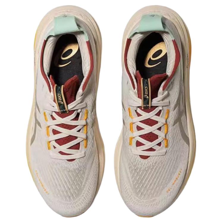 Asics GEL NIMBUS 27 Кроссовки с низким верхом для повседневной носки, для спринта и бега на длинные дистанции, мужские бежевые кроссовки 1011C094-100