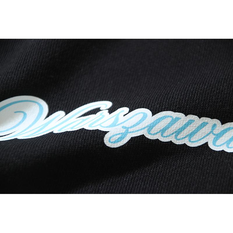 1219 Off-White 2025 Autumn and Winter New OW Whirlwind Letter Pattern Pullover Print Men's and Women's Hooded Sweatshirt