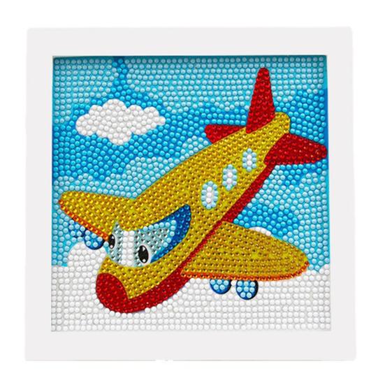 Полный комплект алмазной живописи с рамкой Яркий цвет Блестящая мультяшная тема DIY