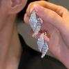 Серьги-подвески с кисточками "Алмазная капля" на серебряной игле - Элегантный придворный стиль, Универсальный и роскошный дизайн.