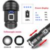 Super Bright LED Flashlight USB Rechargeable Torch Light With 30W LED Can Illuminate 1500 Meters Tactical Lantern