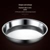 Сервировочная тарелка Lijia Kitchenware, круглая, из нержавеющей стали, 30 см