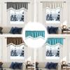 European Style Lace Curtain Valance Velvet Valance Scalloped Short Curtain Bedroom Living Room Decor Windows Swag Drapes