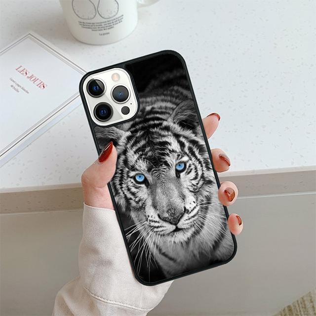 Tiger Phone Case For iPhone 17 Air 13 12 14 15 16  Cover For Apple iPhone 17 Air 14 15 16 Pro Max 6S Plus Coque