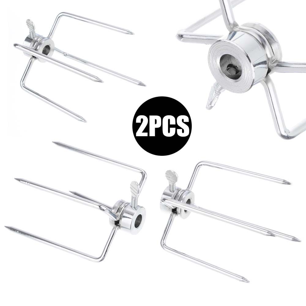 Barbecue Accessories BBQ Tool Rotisserie Food Grade Spit Forks Chicken Grill Meat Fork BBQ Forks