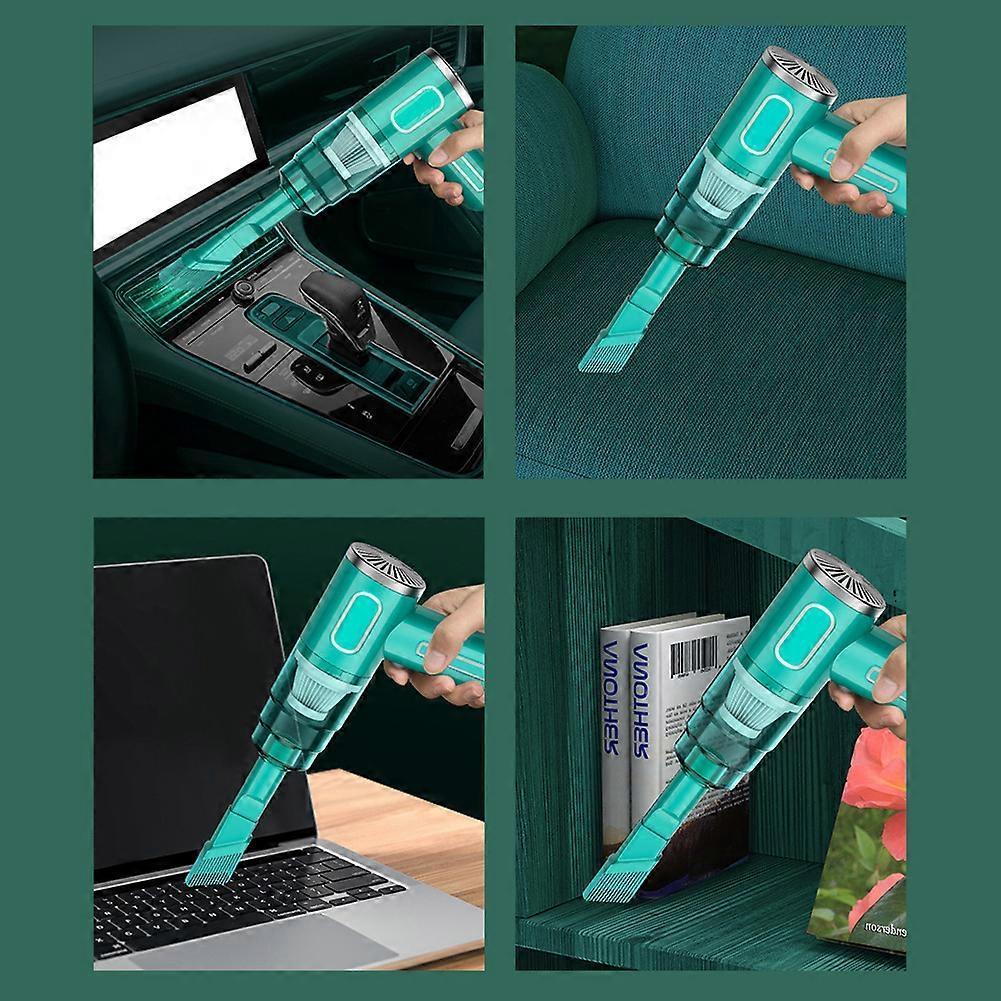 Portable Handheld Car Vacuum Cleaner 120W Cordless Vacuum Wet Dry Cleaner for Desktop Keyboard Car Interior Dusting