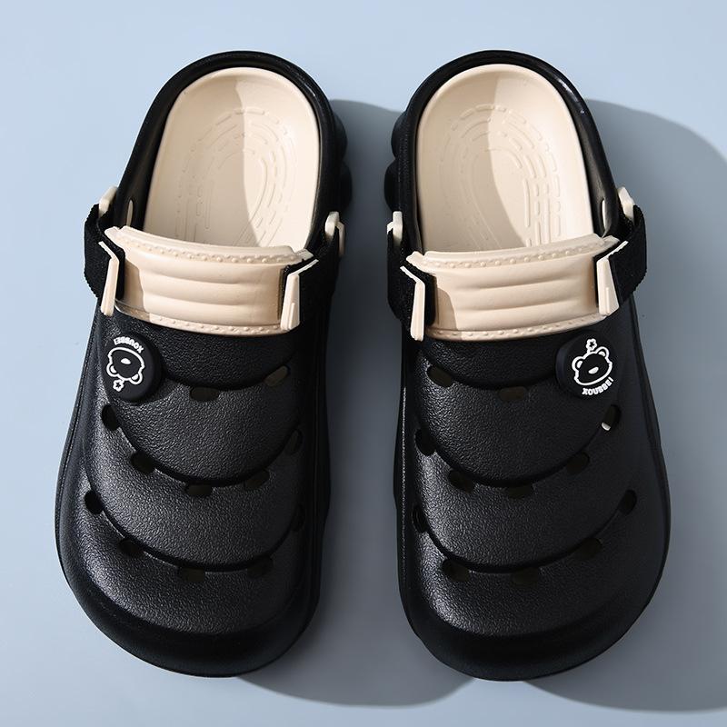 Hole Shoes Men's Summer New Thick-soled Casual Non-slip Outer Wear Beach Bag Head Couple Sandals