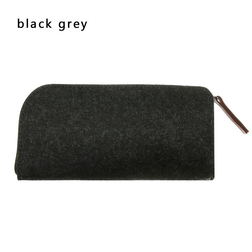 Wool Felt Cloth Zipper Eyeglasses Pouch Portatives Protector Sunglasses Case Box Glasses Case Bag