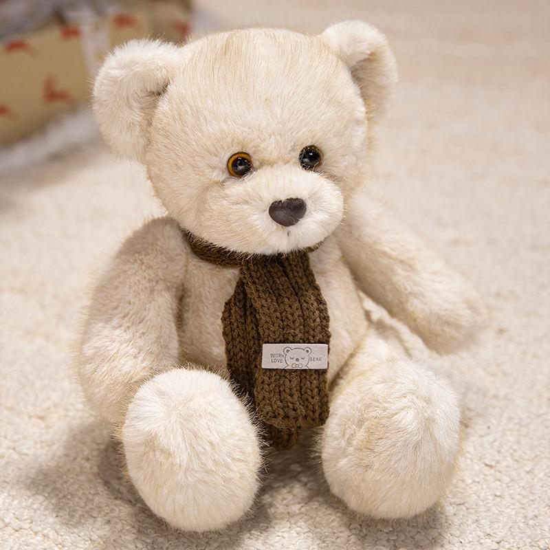 Cute Bears Stuffed Plush Toys Soft Animal Dolls For Kids Birthday Valentine'S Day Gifts Home Decor Party Bear Plushies