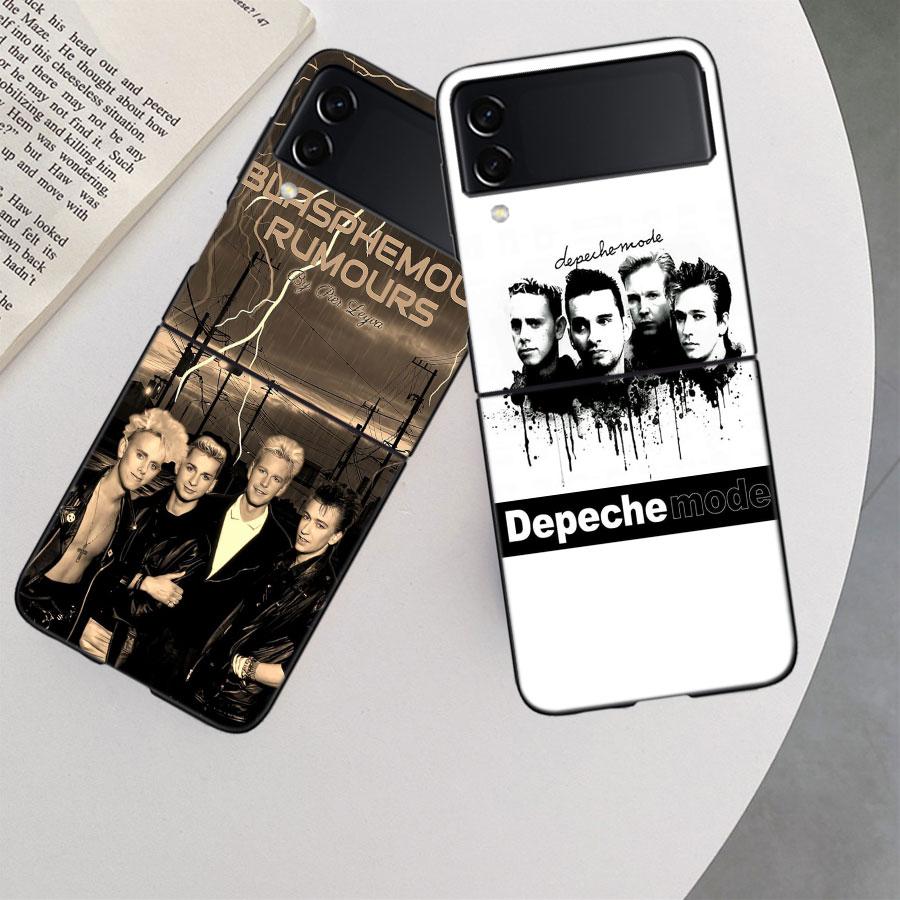 Rock Band Depeches Modes Phone Case For Samsung Z Flip 7 6 5G Galaxy Z Flip 5 4 3 Black Hard Cell Cover Luxury PC Shell Coque