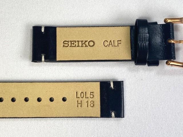 SEIKO L0L5013P0 SUS Design Модель-перевыпуск Ремешок кожаный 18 мм Телячий Черный для SCXP172/7N01-0KL0