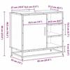 VidaXL Armoire de lavabo de salle de bain chêne marron 65x33x60 cm, meuble de lavabo de salle de bain, meuble de salle de 849288