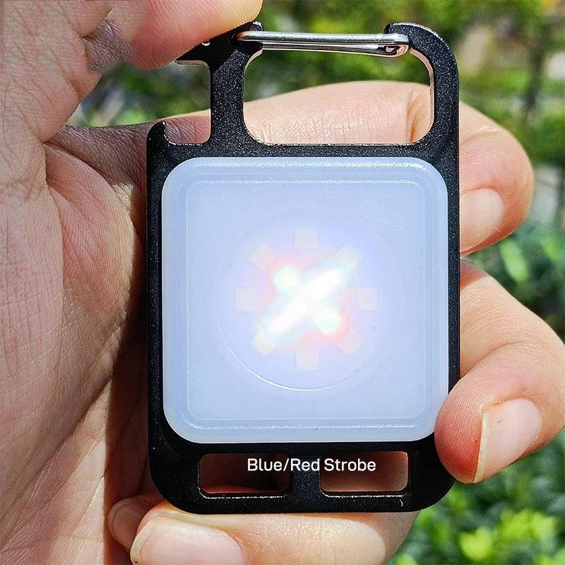1-5 PCS Mini COB LED Work Lights USB Keychain Light Multifunctional Camping Pocket Flashlight Emergency Lamp Torch with Magnet