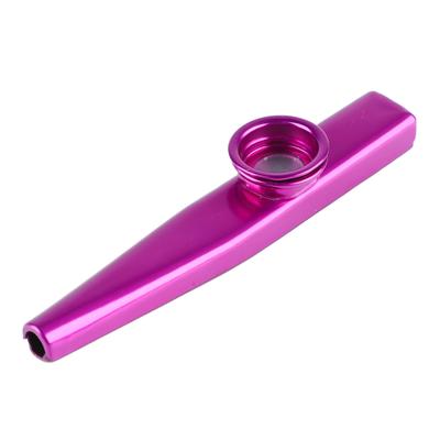 Металлический Kazoo Алюминиевый Легкий Портативный Kazoo Гитара Партнер Флейта Музыкальный Инструмент Подарок Фиолетовый