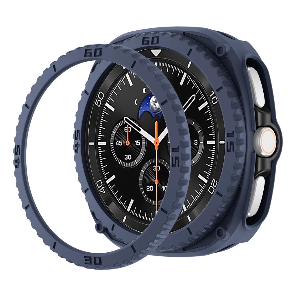 PC Case+Scale Protective ring For Samsung galaxy watch 8 classic 46mm Accessories Hollow Bumper For galaxy watch 8 classic cover