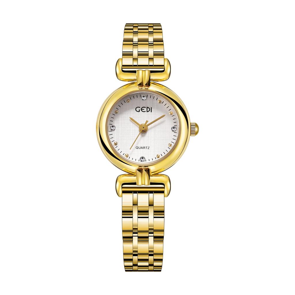 Cloth Surface Women'S Watch Niche High-End Sense Medieval Watch Women'S Waterproof Stainless Steel Quartz Watch