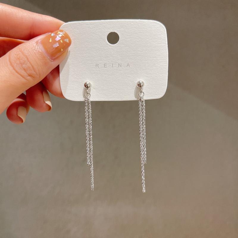 Длинные серьги с кисточками Женские Корейский Дизайн ДунДэмун Универсальные серьги