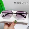 Finished Ladies Myopia Glasses Business Men's Minus Eyeglasses with Diopter 0 To -4.0 Optical Nearsighted Spectacles Eyewear
